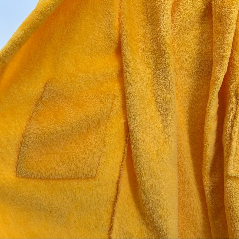 Sonic The Hedgehog Tails Hooded Robe Kids Youth M 8 Yellow Embroidered Plush - Picture 7 of 10